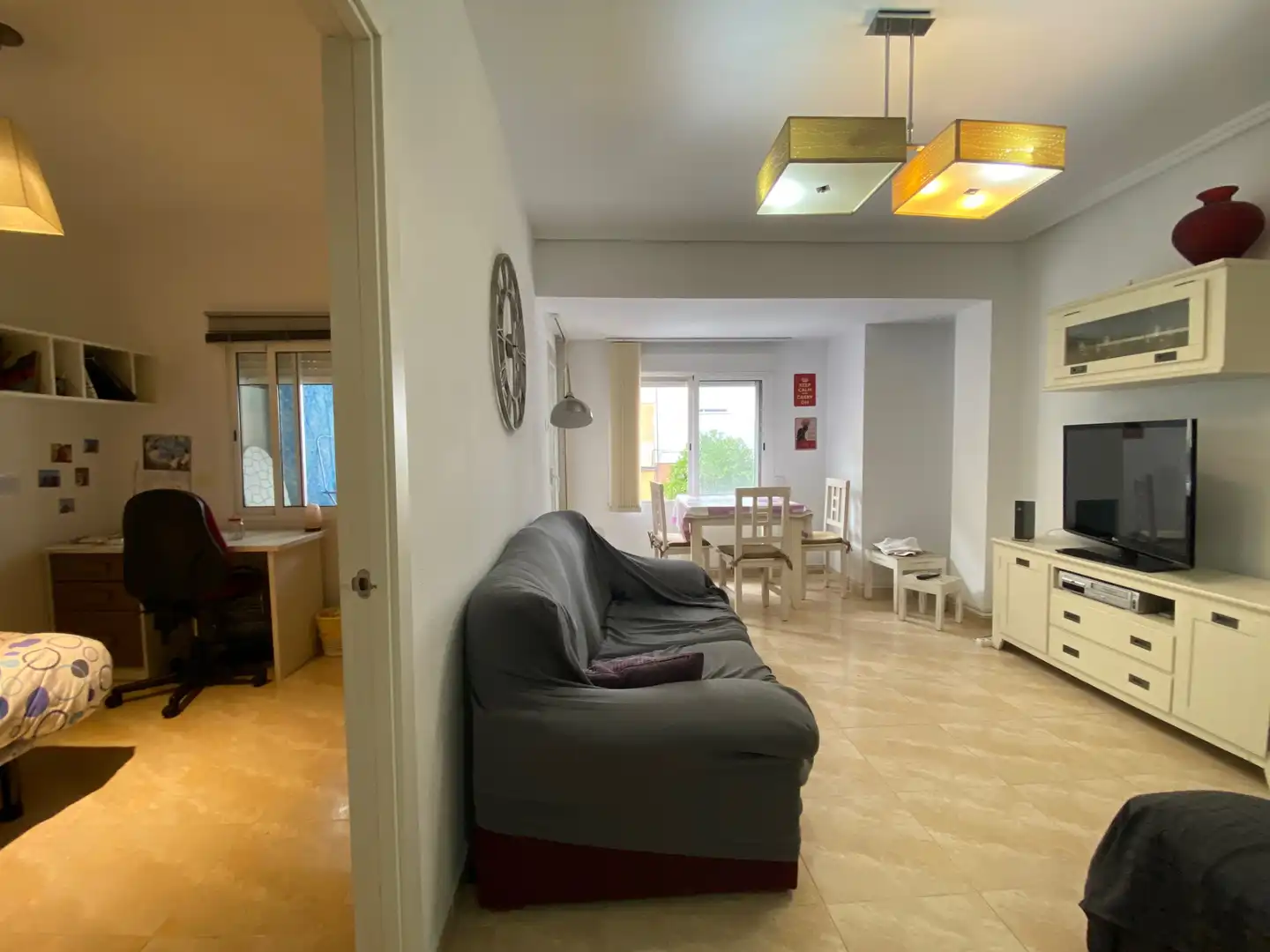 Sala de estar de Piso en venta en  Valencia Capital con Aire acondicionado, Terraza y Balcón