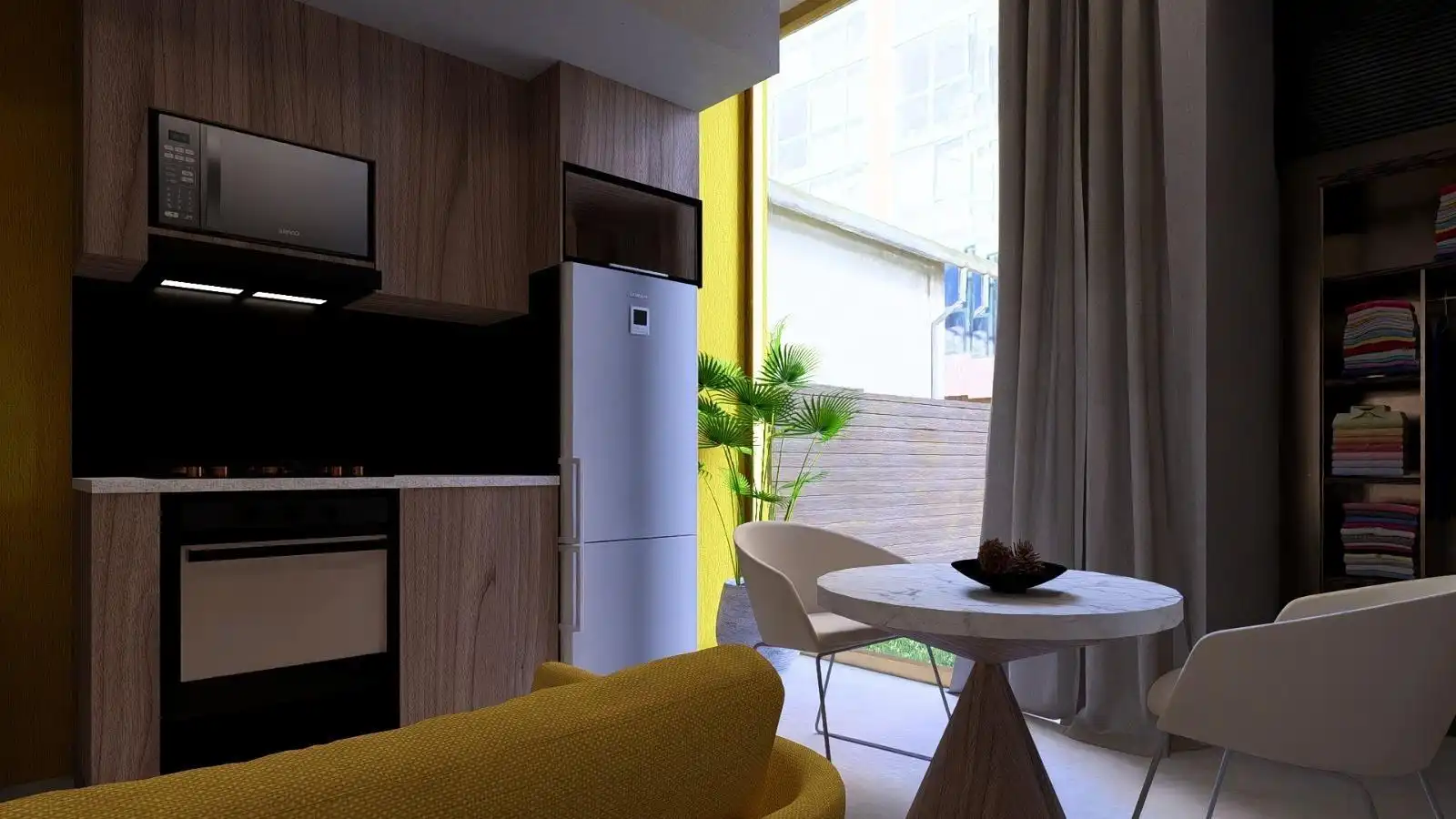 Küche von Wohnung zum Verkauf in Málaga mit Klimaanlage