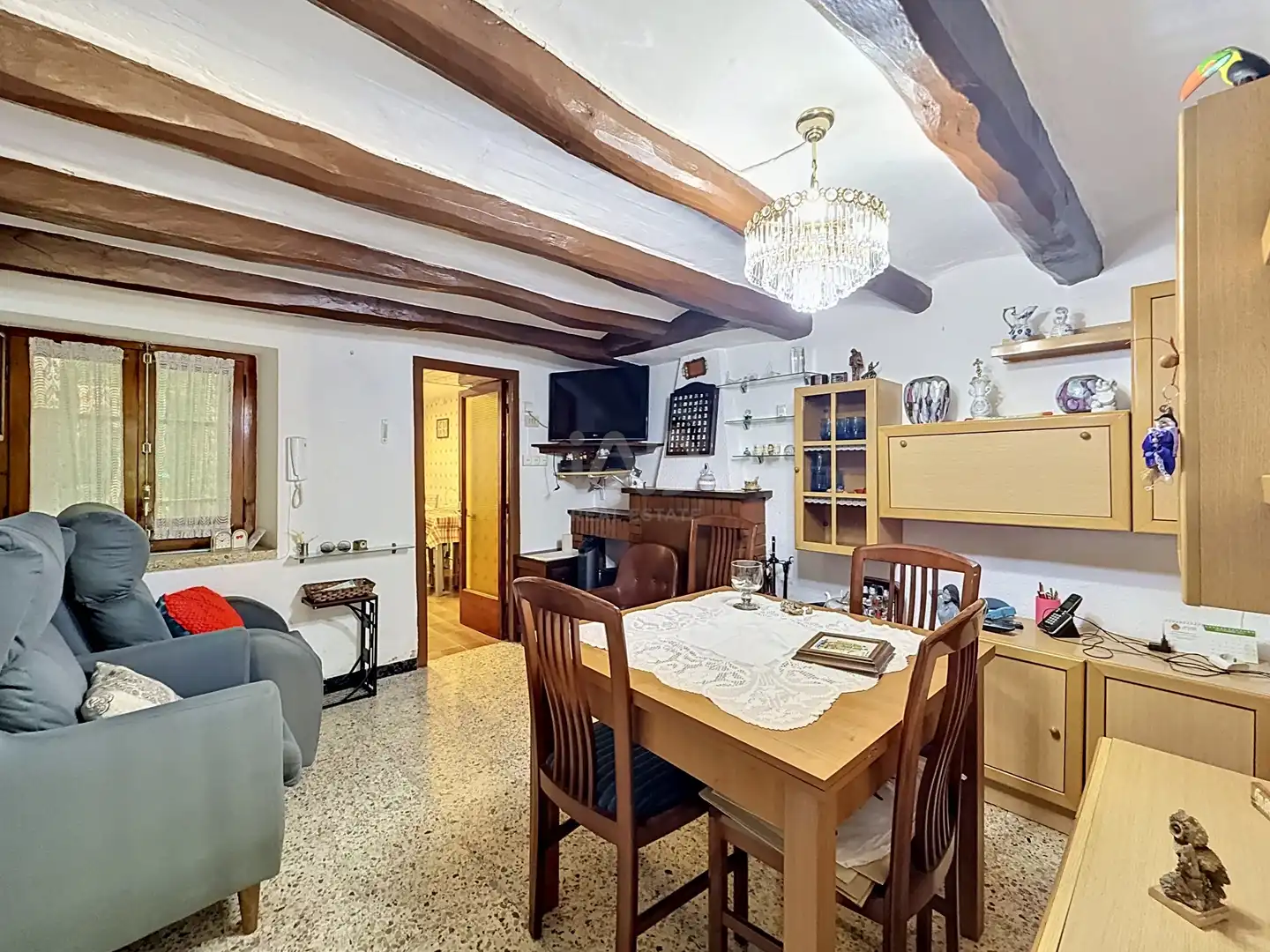 Sala d'estar de Finca rústica en venda en Sant Pere de Riudebitlles amb Calefacció i Terrassa