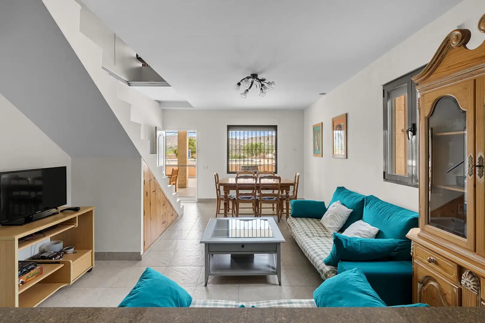 Sala de estar de Casa o chalet en venta en Alicante / Alacant con Aire acondicionado, Jardín privado y Terraza