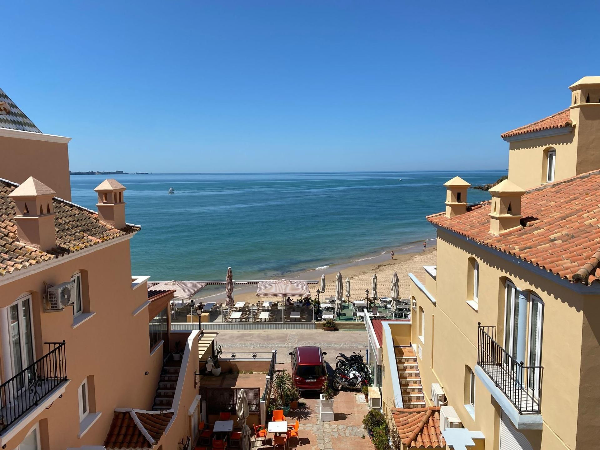Vista exterior de Dúplex de lloguer en El Puerto de Santa María amb Aire condicionat, Calefacció i Terrassa