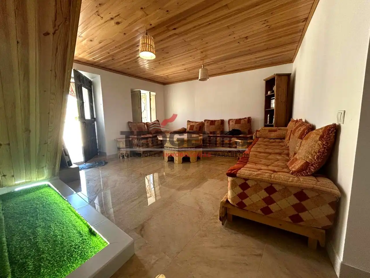 Sala de estar de Casa o chalet en venta en Alcázar del Rey con Amueblado