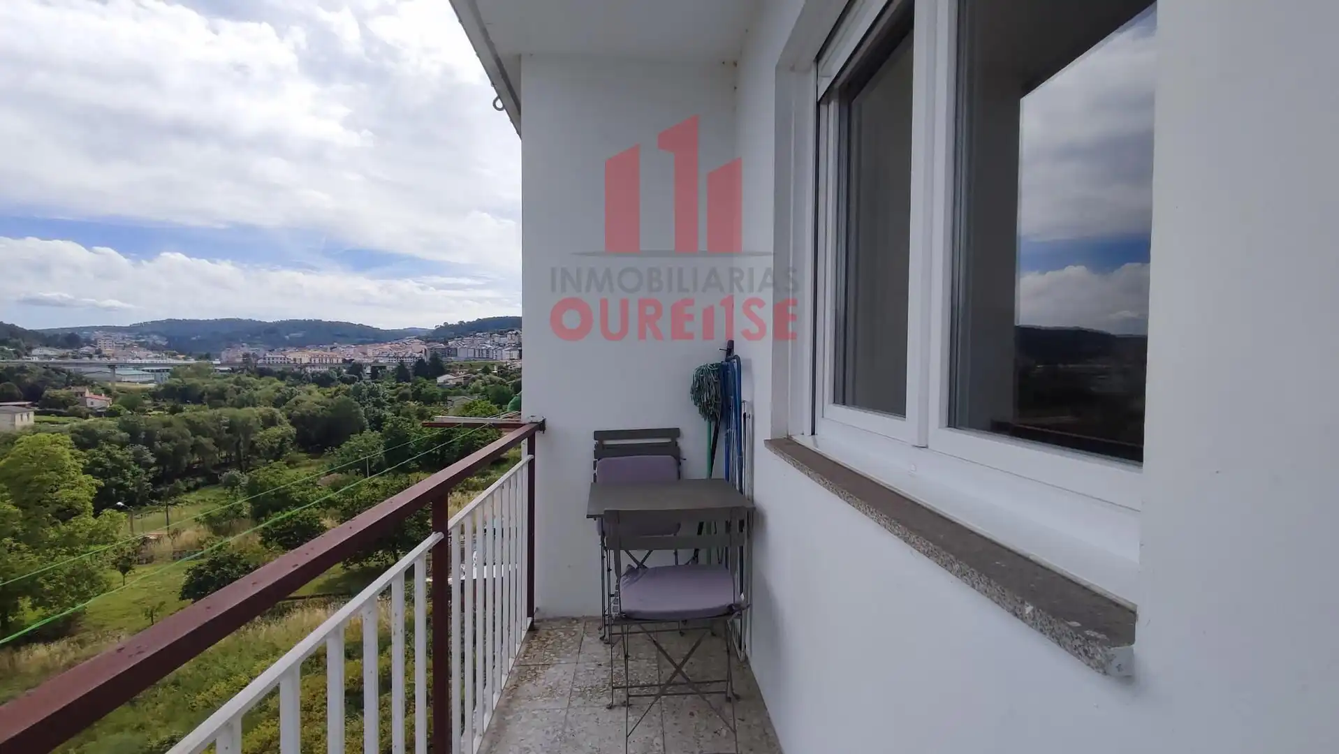 Terrasse von Wohnung zur Miete in Ourense Capital  mit Heizung, Möbliert und Balkon