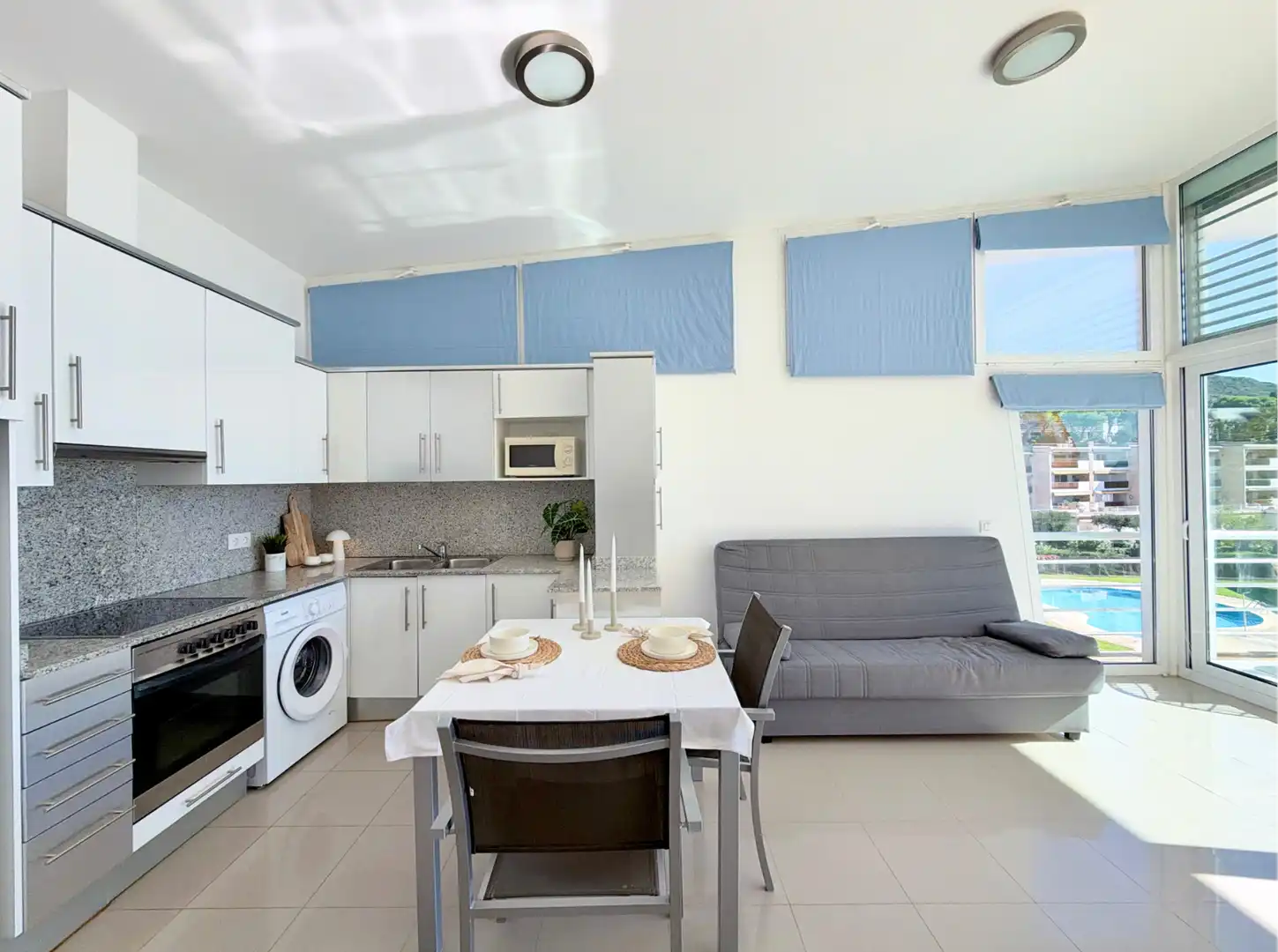 Kitchen of Flat for sale in Almadrava - Canyelles - Puig-Rom