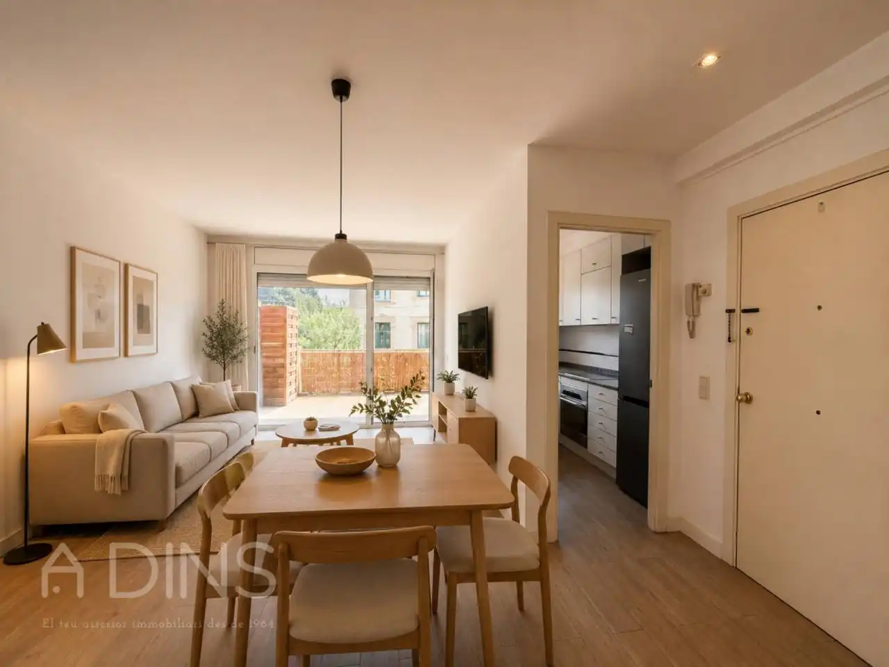 Sala de estar de Piso en venta en Sant Feliu de Codines con Parquet y Terraza