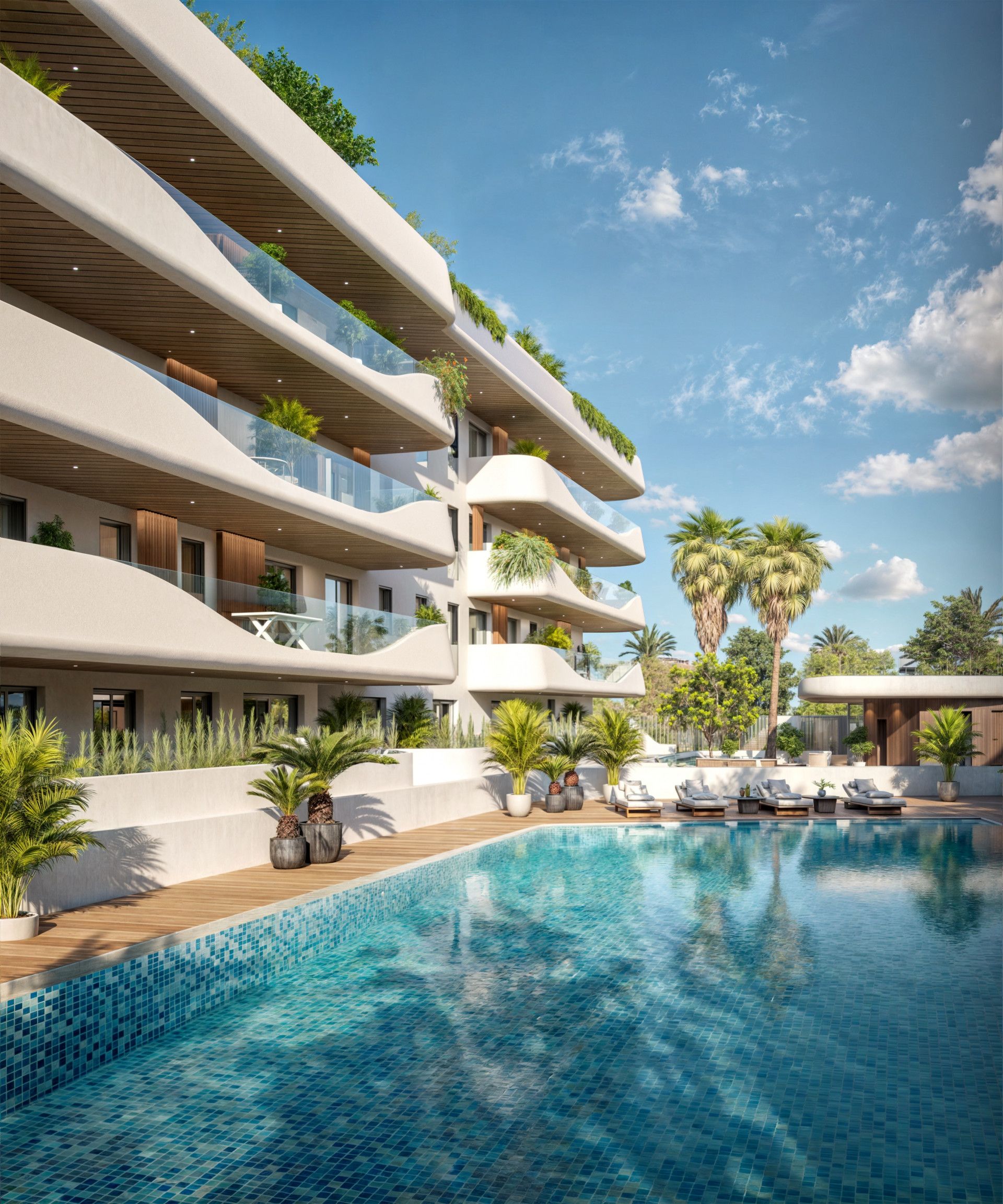 Vista exterior de Apartament en venda en Marbella amb Aire condicionat, Terrassa i Piscina