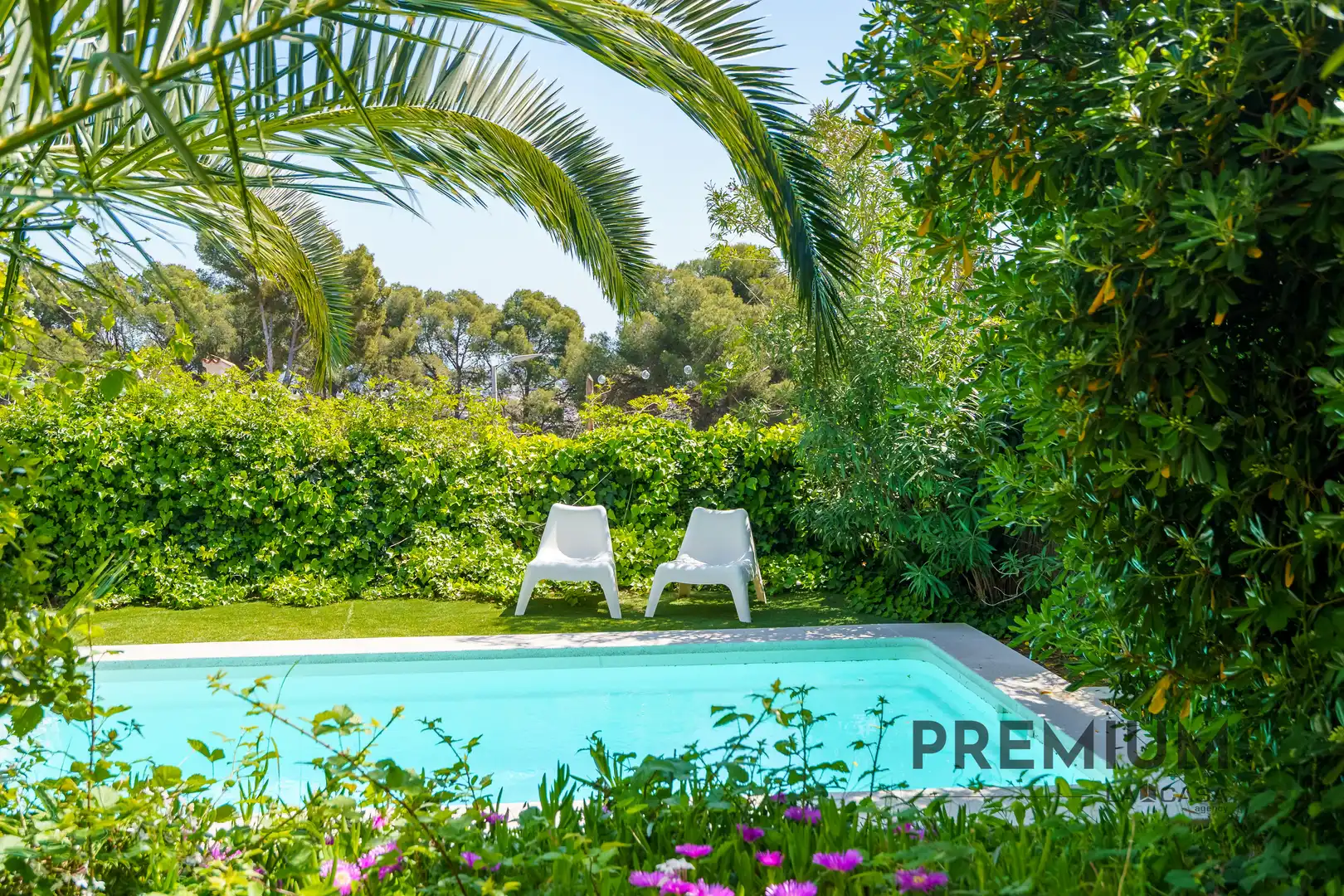 Garden of Houses for sale in Castelldefels  with Heating, Storage room and Swimming Pool