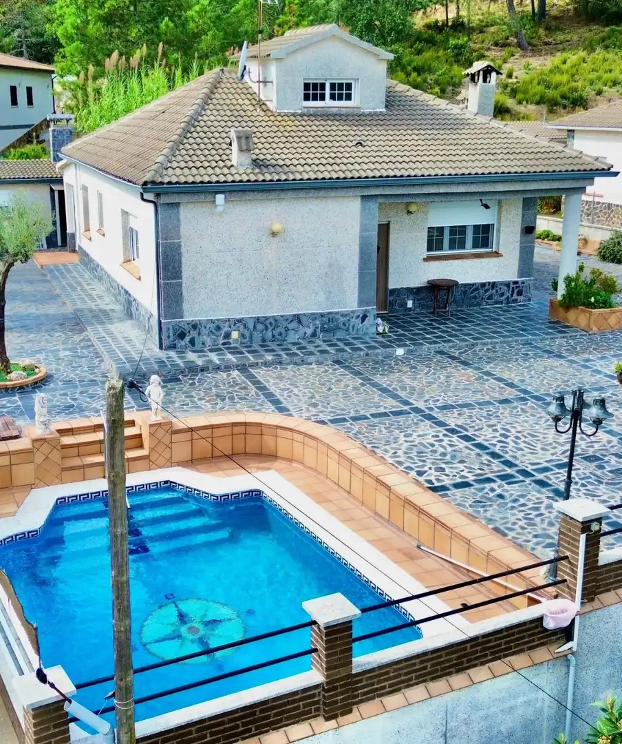 Piscina de Casa o xalet en venda en Riudarenes amb Aire condicionat, Terrassa i Piscina