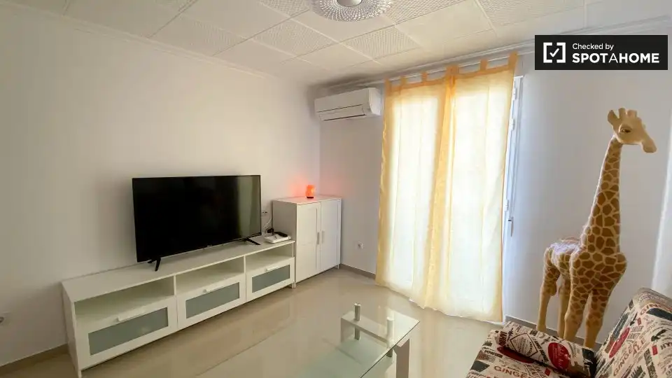 Sala d'estar de Pis per a compartir en Valencia amb Aire condicionat, Calefacció i Terrassa
