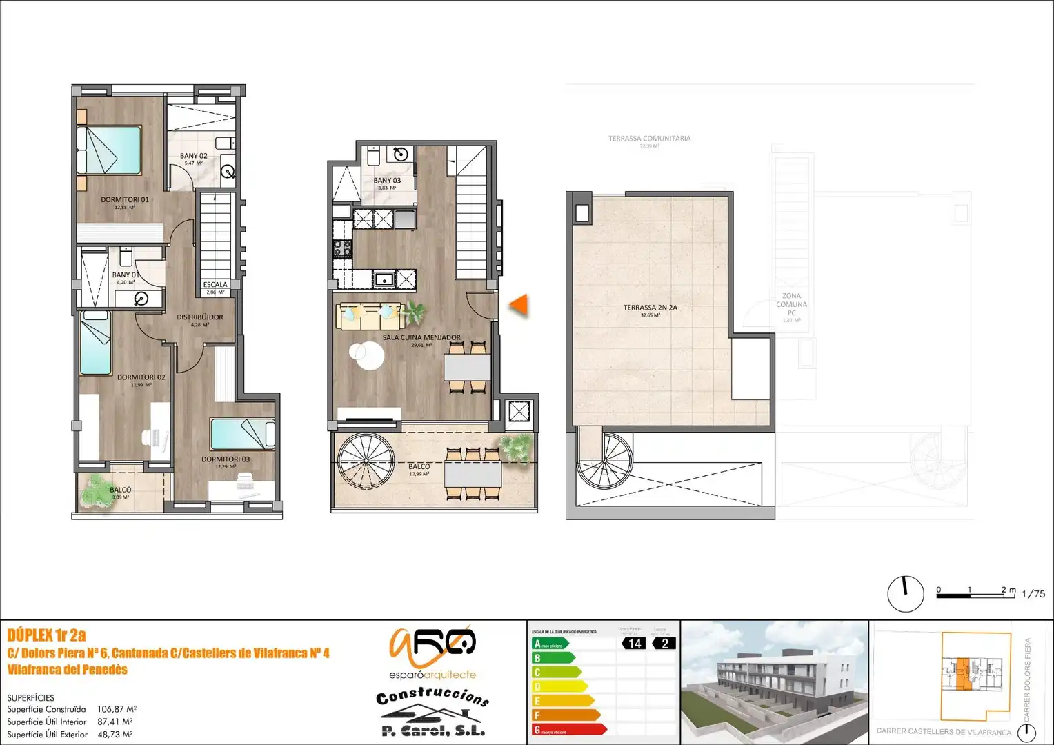 Dúplex en venta en Vilafranca del Penedès con Terraza