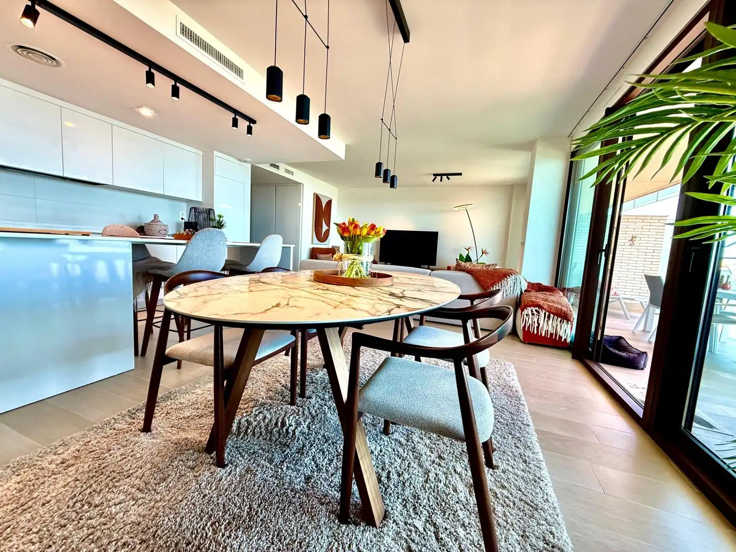 Dining room of Flat for sale in Cartagena  with Air Conditioner, Heating and Private garden