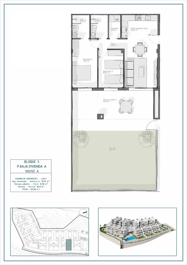 Appartement compact avec terrasse à vendre à Las Salinas, imagen 21