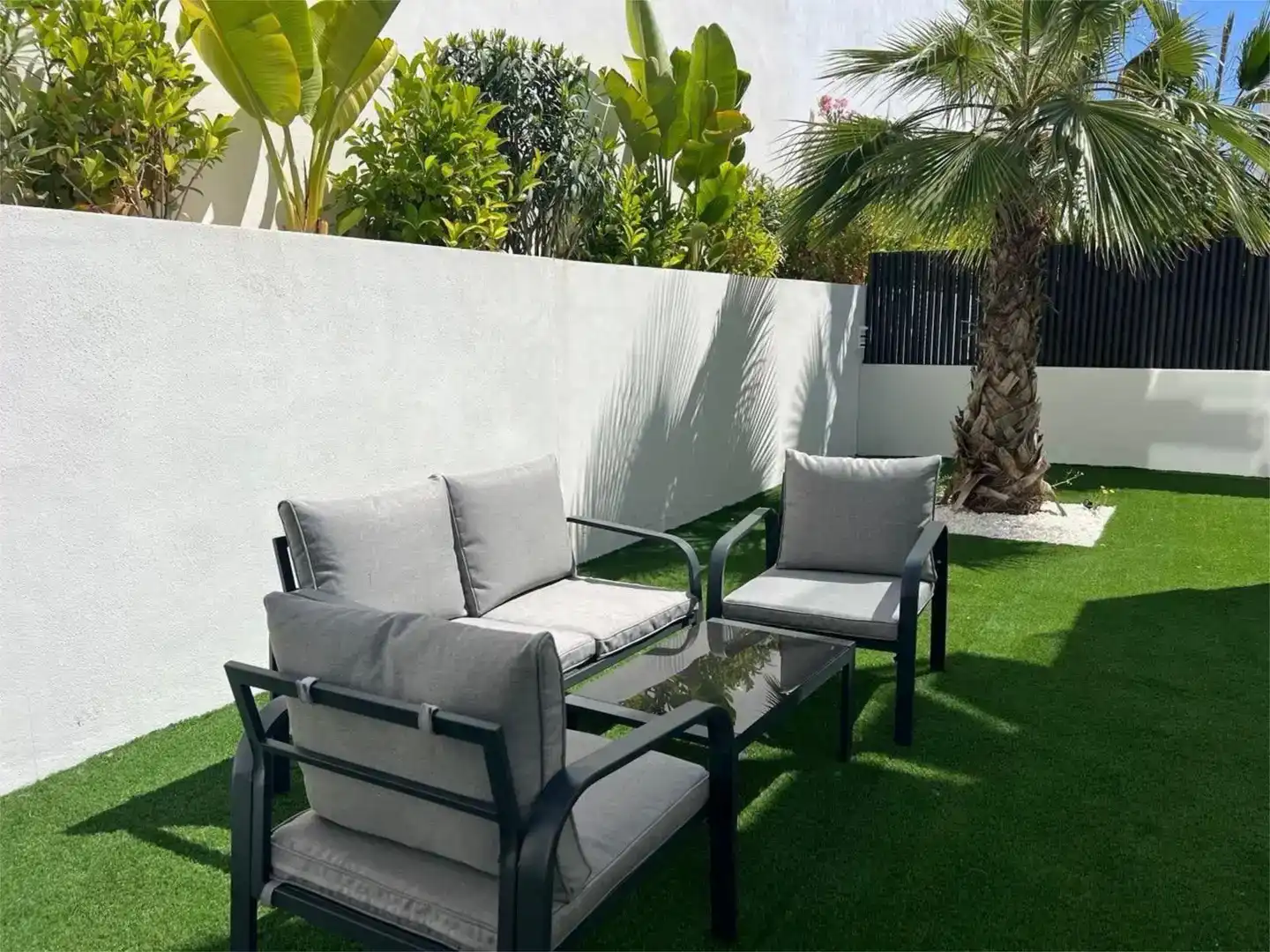 Terraza de Casa o chalet de alquiler en Benidorm con Aire acondicionado, Jardín privado y Trastero