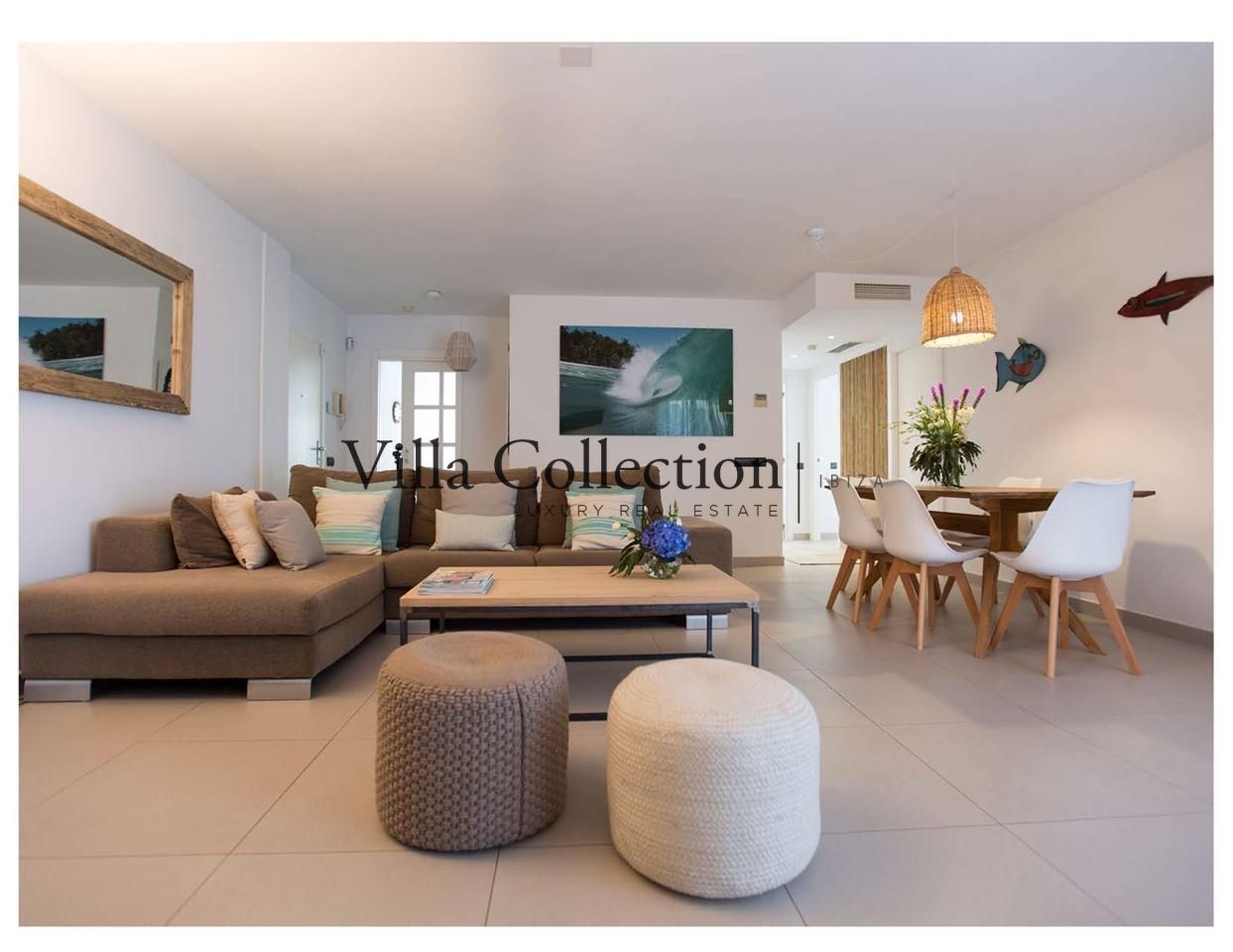 Sala d'estar de Pis de lloguer en Eivissa amb Terrassa i Piscina