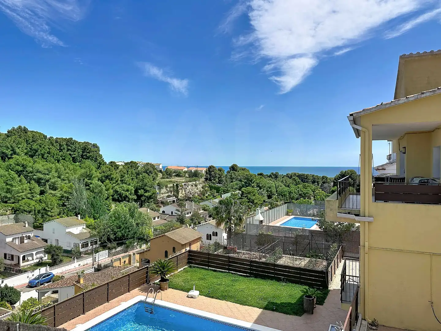 Außenansicht von Haus oder Chalet zum Verkauf in El Vendrell mit Heizung, Terrasse und Schwimmbad