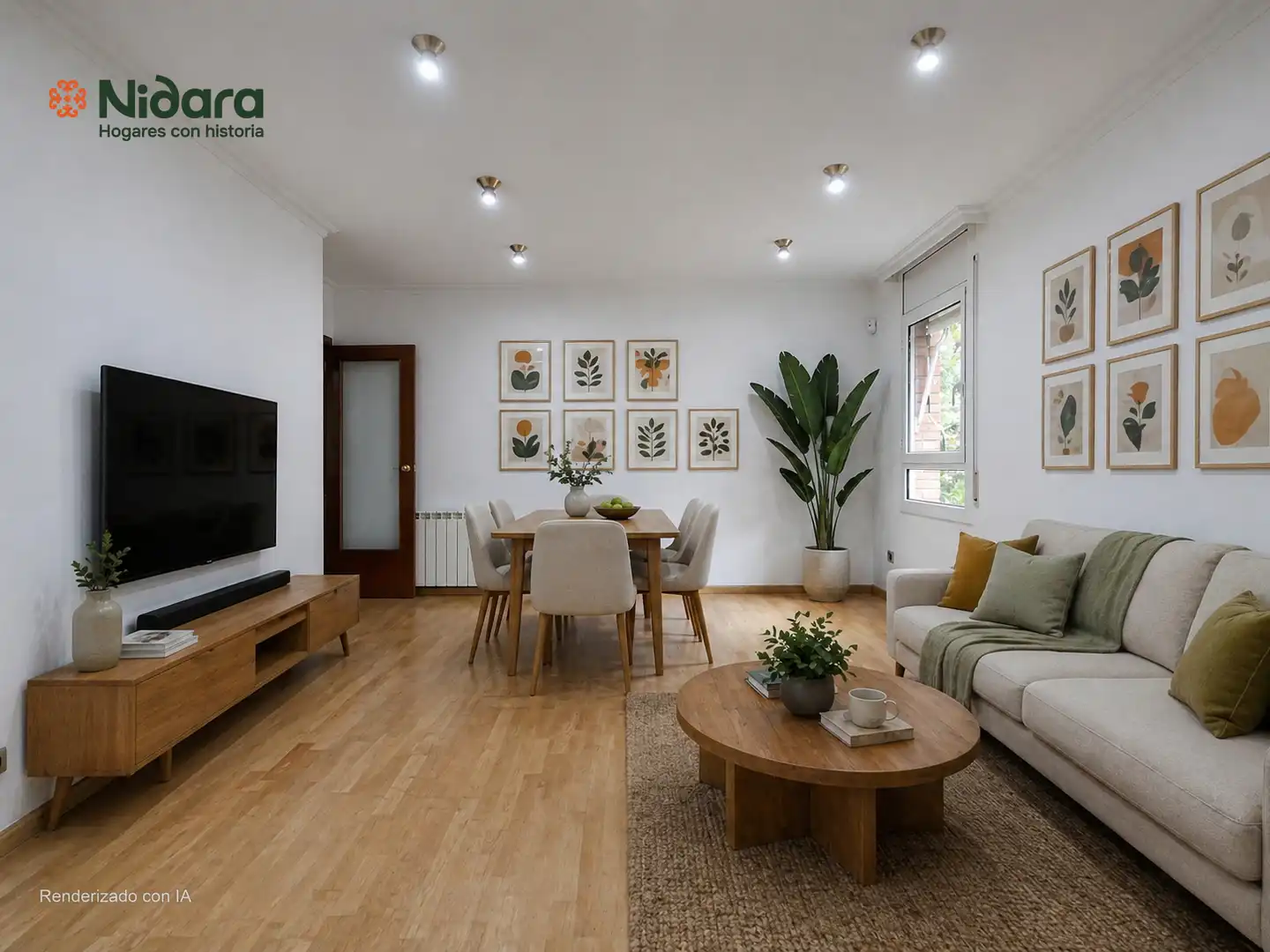 Living room of Flat for sale in Mollet del Vallès  with Air Conditioner, Heating and Parquet flooring