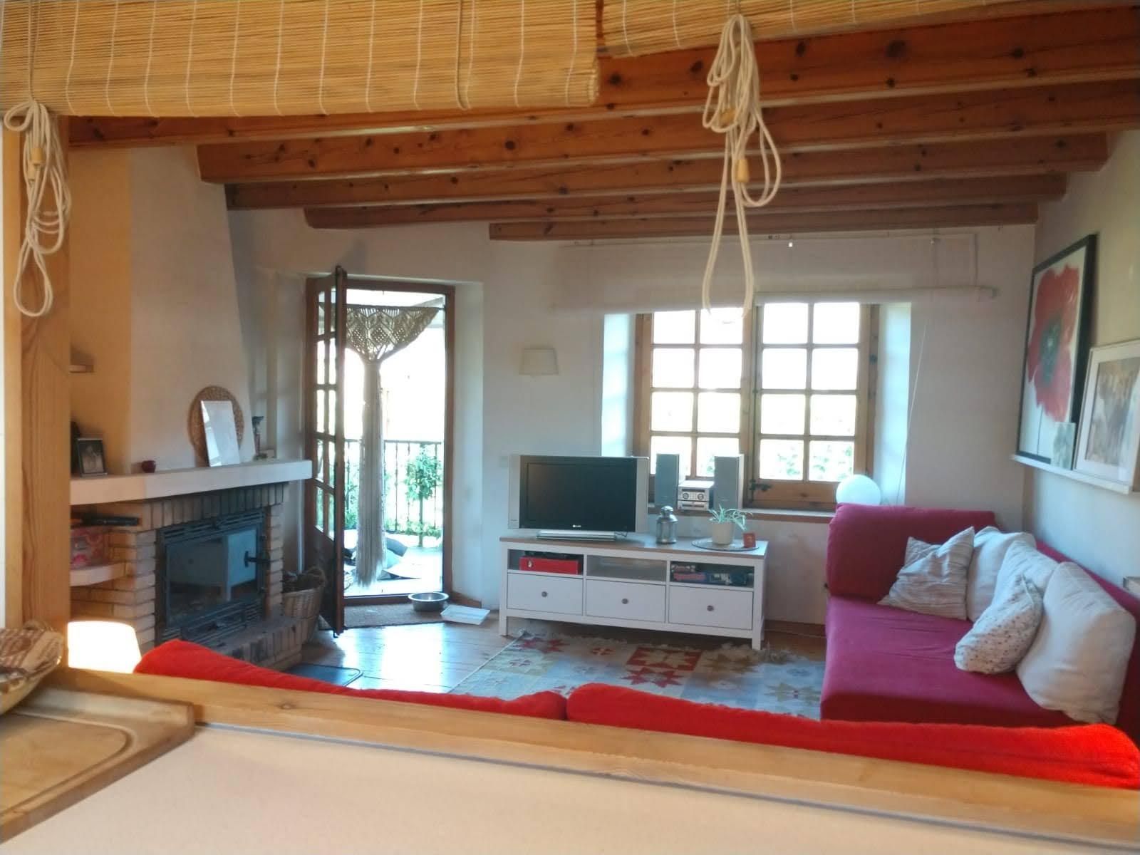 Living room of Single-family semi-detached for sale in Prats i Sansor  with Private garden, Terrace and Storage room