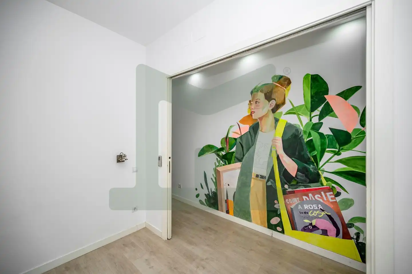 Schlafzimmer von Wohnung zur Miete in Madrid mit Klimaanlage, Heizung und Terrasse