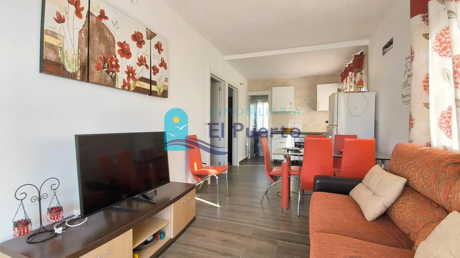 Sala de estar de Piso en venta en Mazarrón con Terraza, Trastero y Amueblado