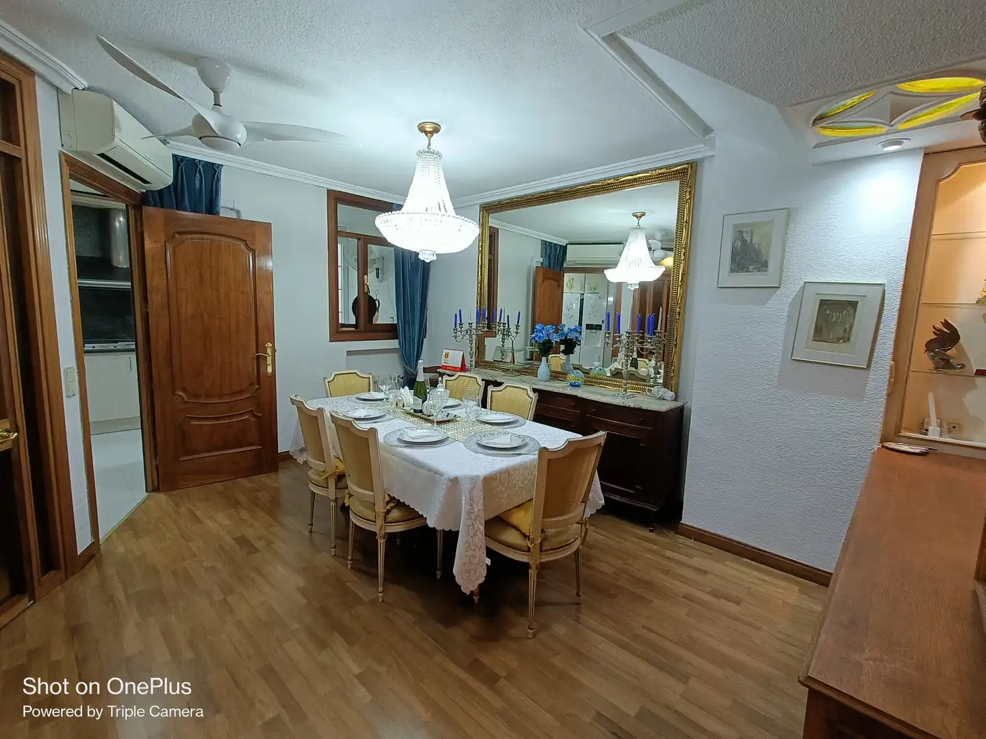 Dining room of Flat for rent in Madrid  with Air Conditioner, Heating and Parquet flooring