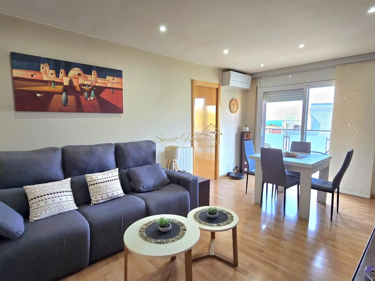 Sala de estar de Ático en venta en Montgat con Aire acondicionado, Calefacción y Terraza