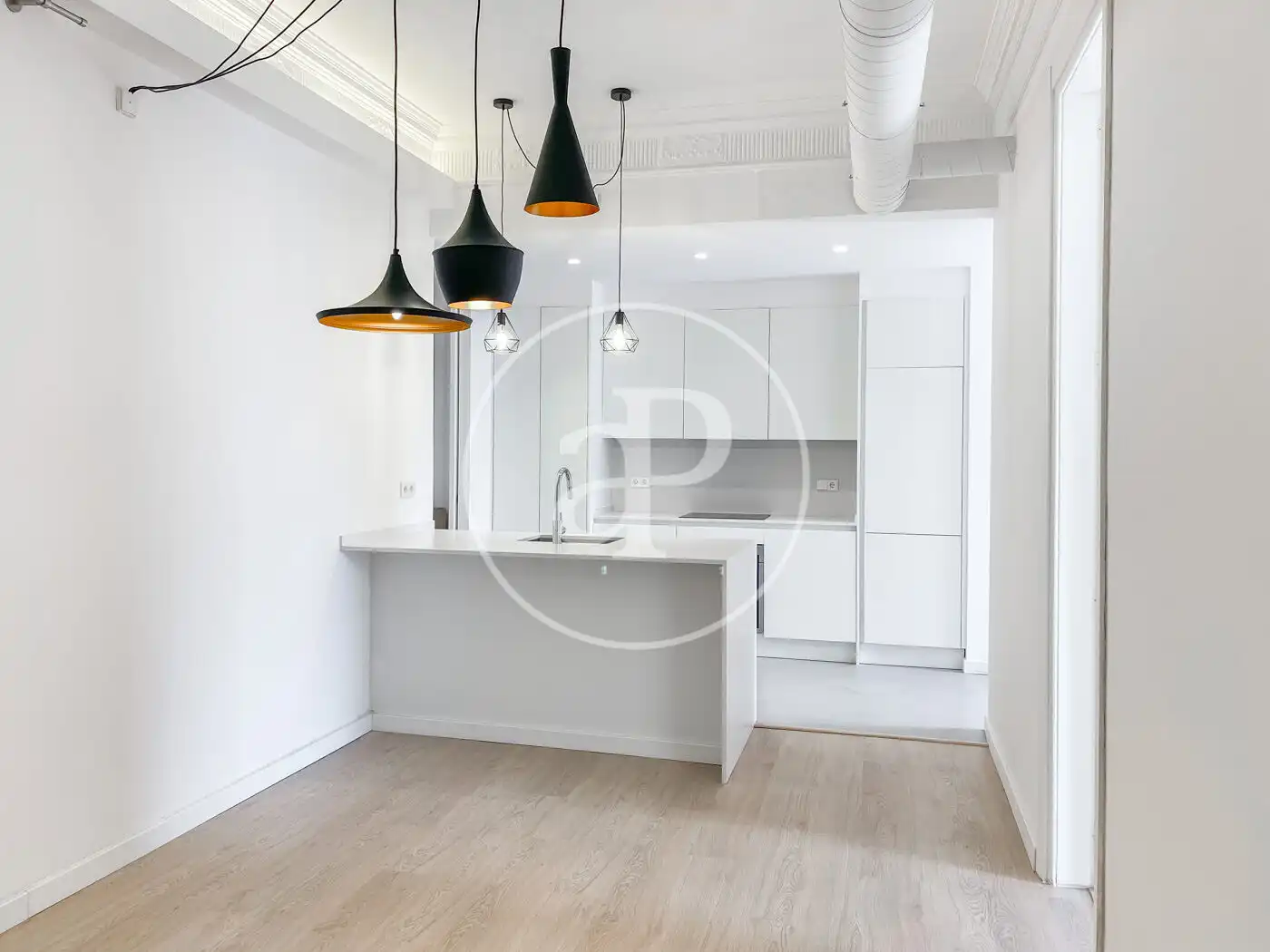 Kitchen of Flat for rent in Barcelona  with Air Conditioner, Heating and Balcony