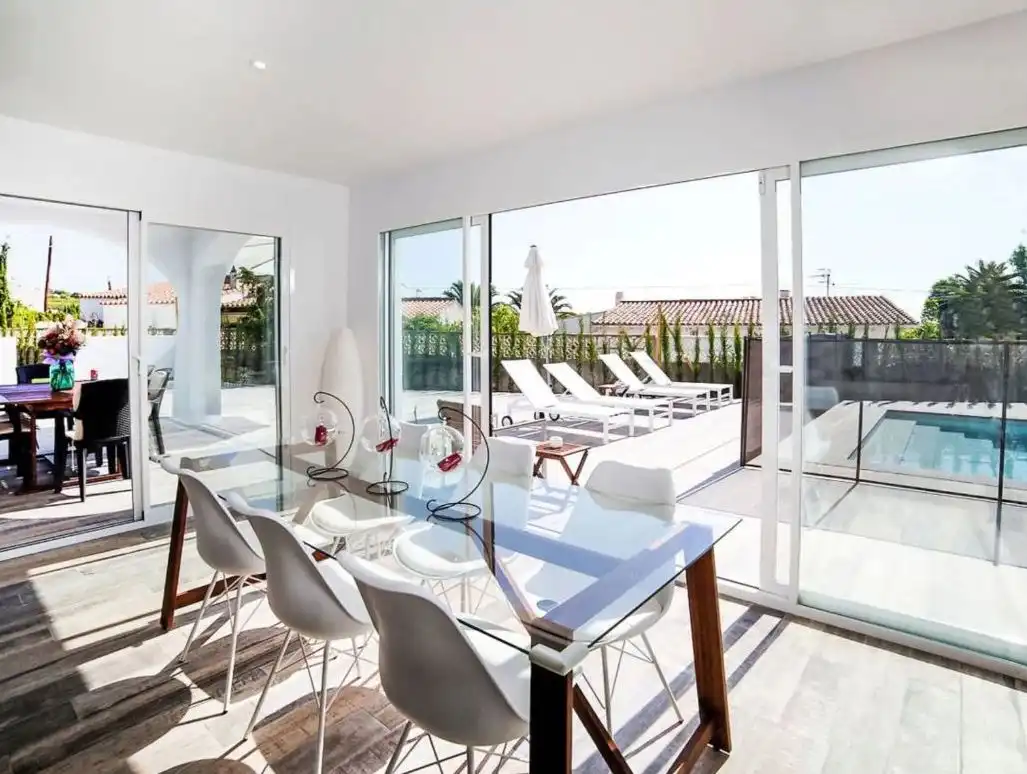 Terraza de Casa o chalet en venta en Calpe / Calp con Aire acondicionado, Calefacción y Jardín privado
