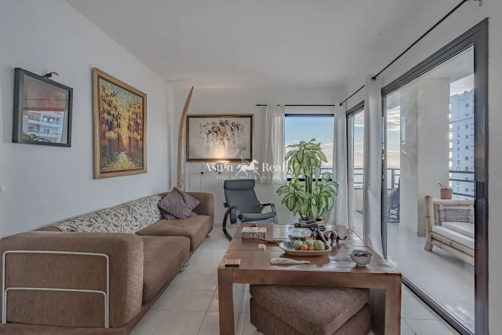 Wohnzimmer von Wohnungen zum Verkauf in Adeje mit Klimaanlage, Terrasse und Abstellraum