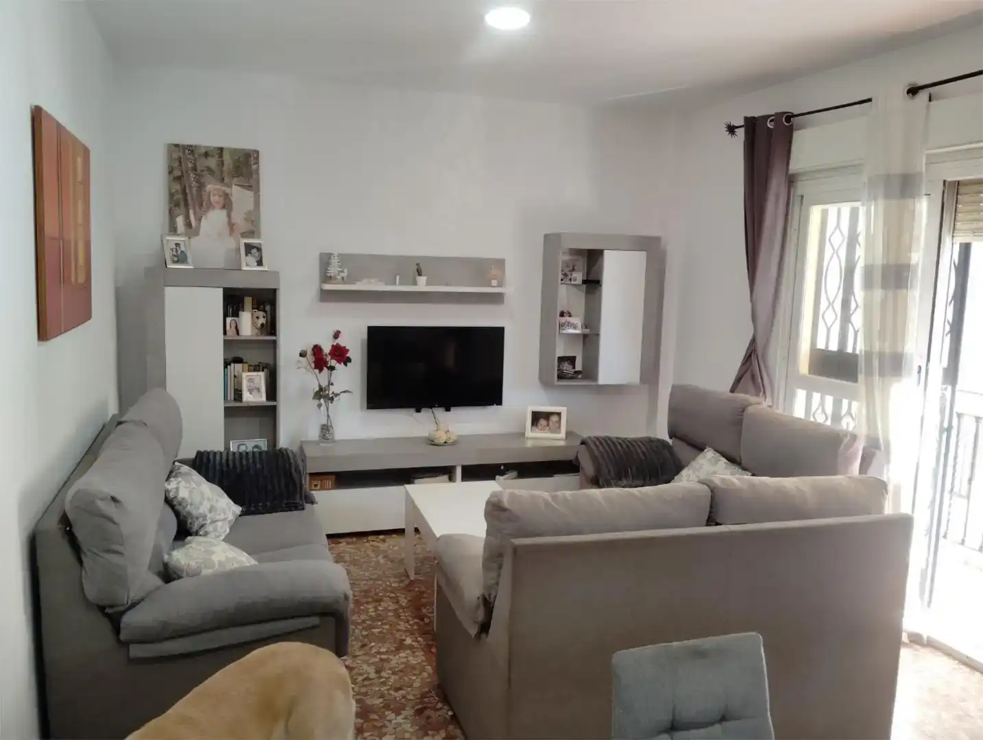 Sala d'estar de Pis en venda en Sevilla amb Aire condicionat i Moblat