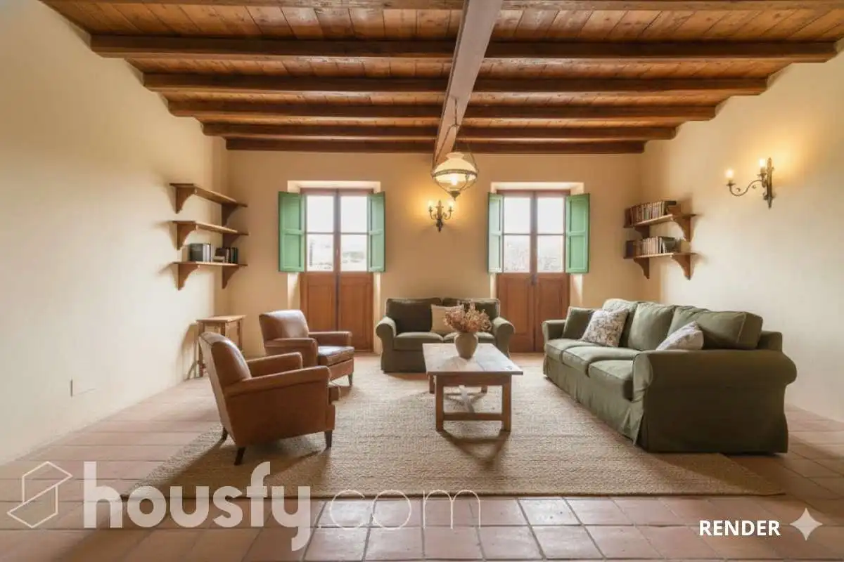 Living room of Houses for sale in Sant Martí de Tous  with Terrace and Balcony