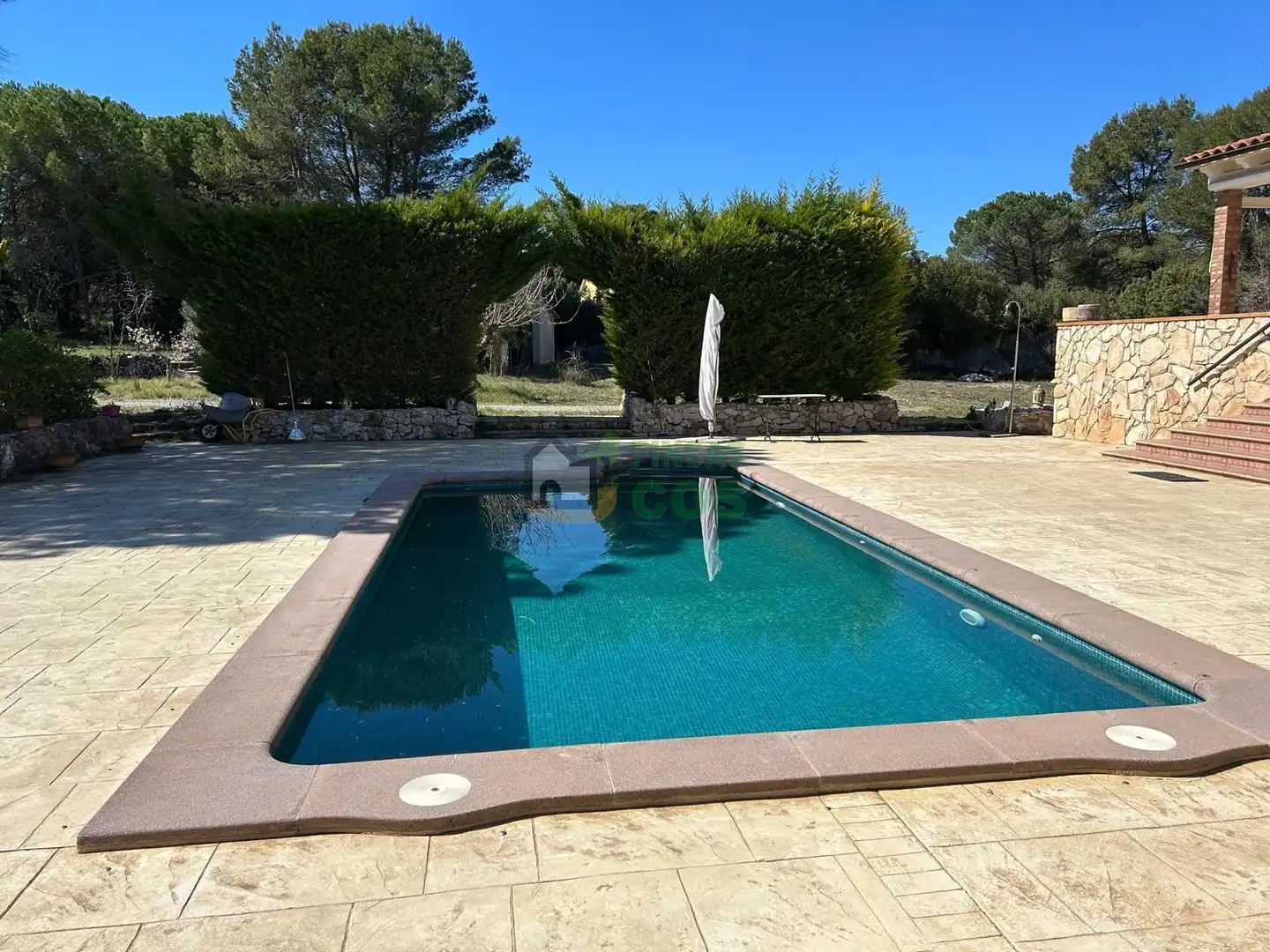 Swimming pool of Houses for sale in Pontons  with Private garden, Terrace and Swimming Pool