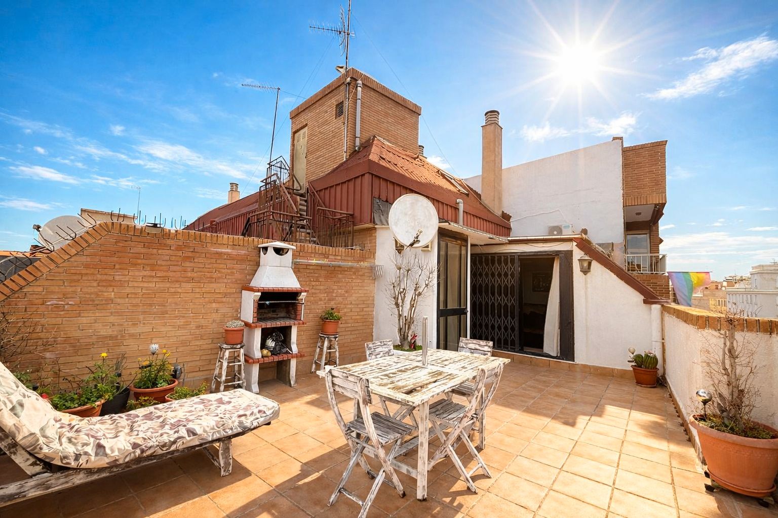 Terraza de Ático en venta en  Valencia Capital con Aire acondicionado, Parquet y Terraza
