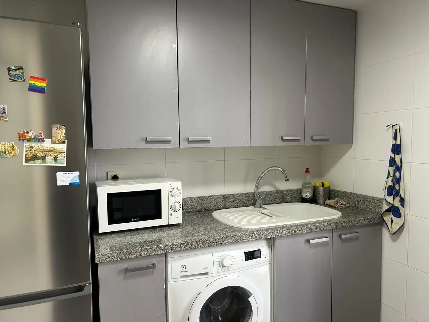 Cocina de Piso de alquiler en Valencia con Aire acondicionado, Amueblado y Horno