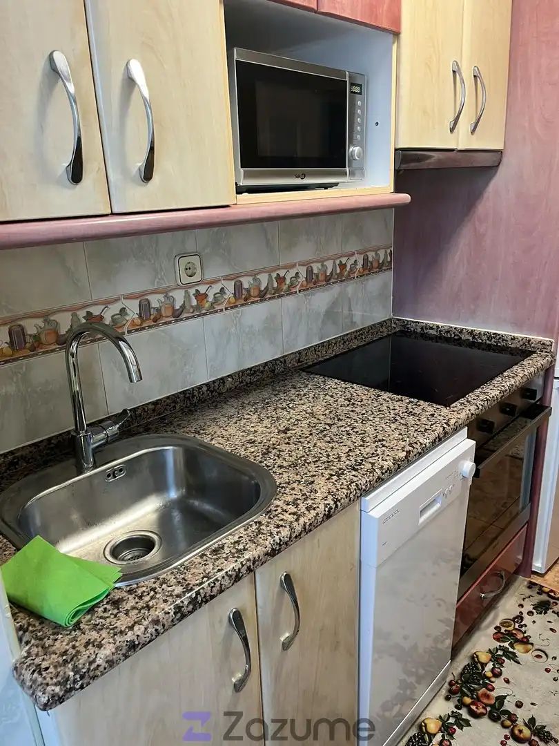 Küche von Wohnung zur Miete in Zaragoza mit Klimaanlage, Heizung und Möbliert