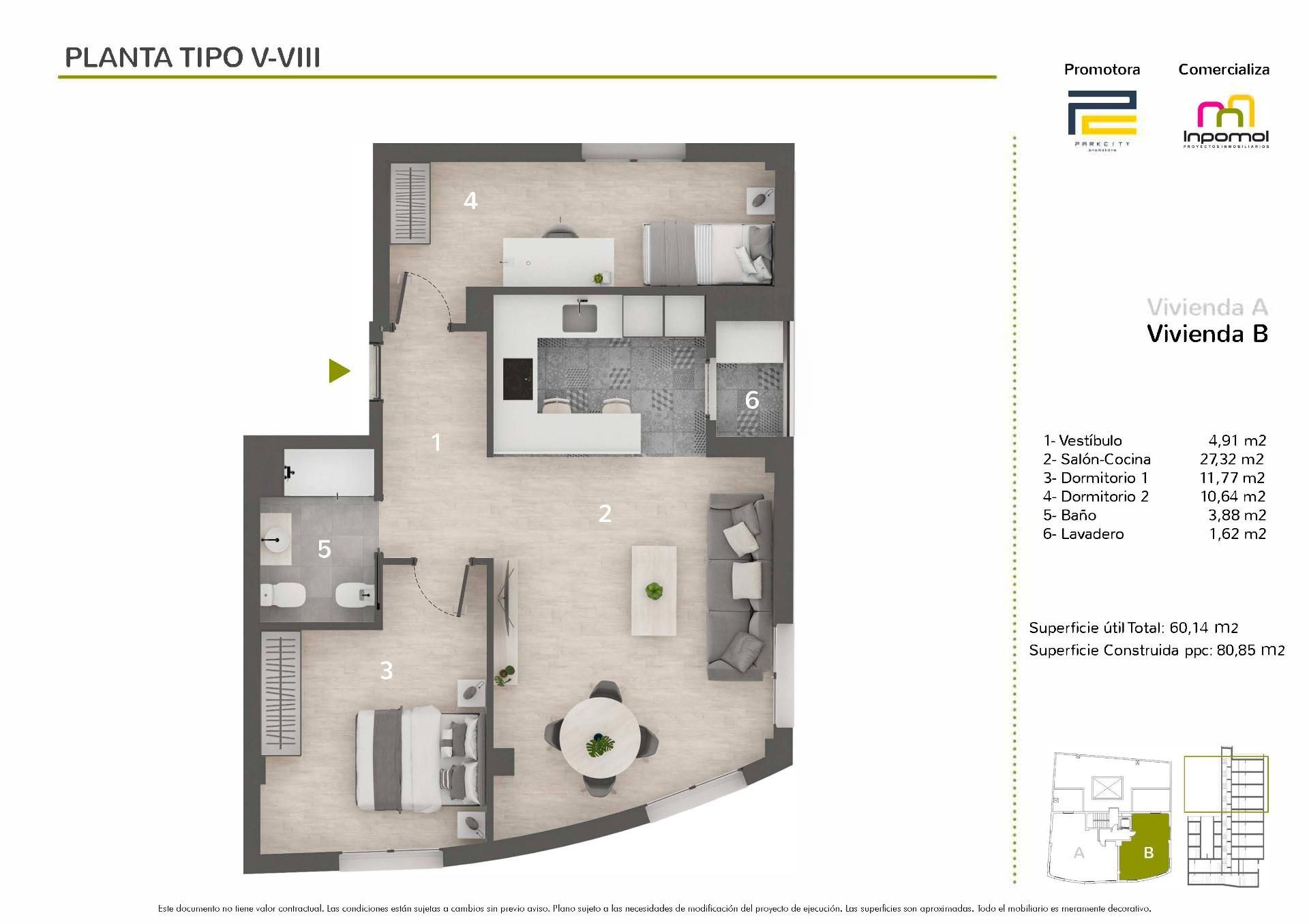 Apartment for sale in Badajoz Capital  with Heating