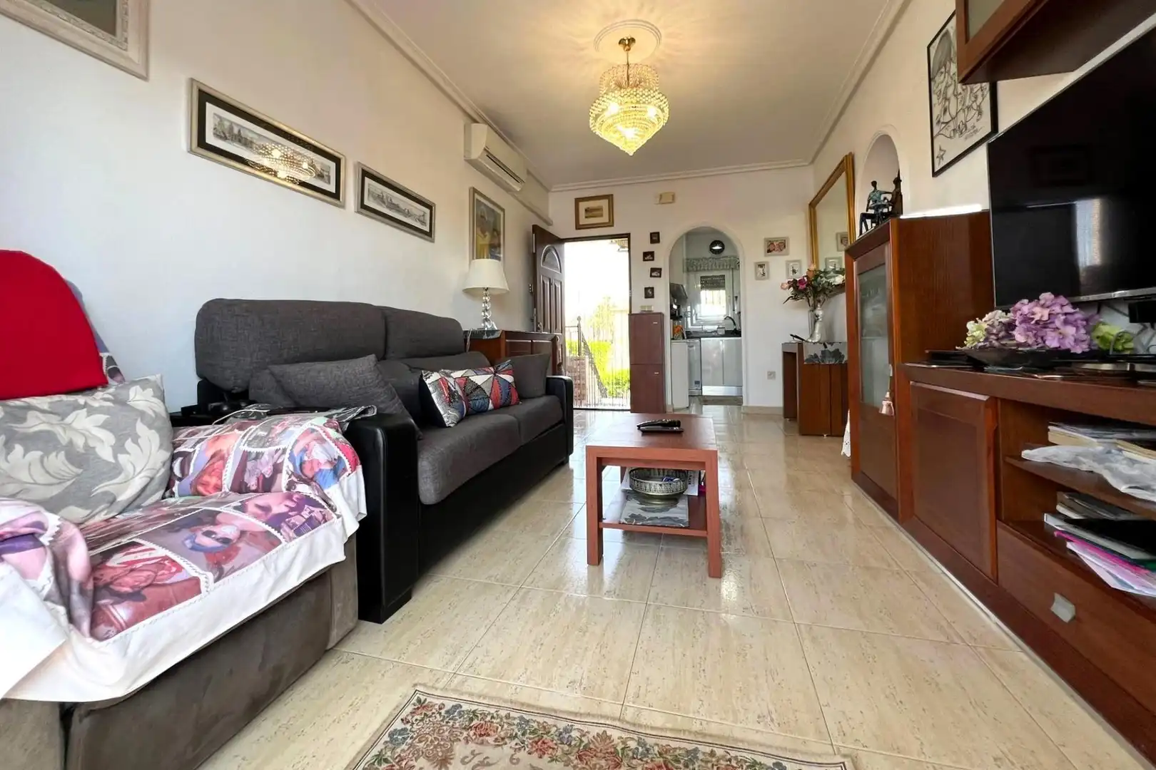 Sala d'estar de Àtic en venda en Torrevieja amb Aire condicionat, Calefacció i Moblat