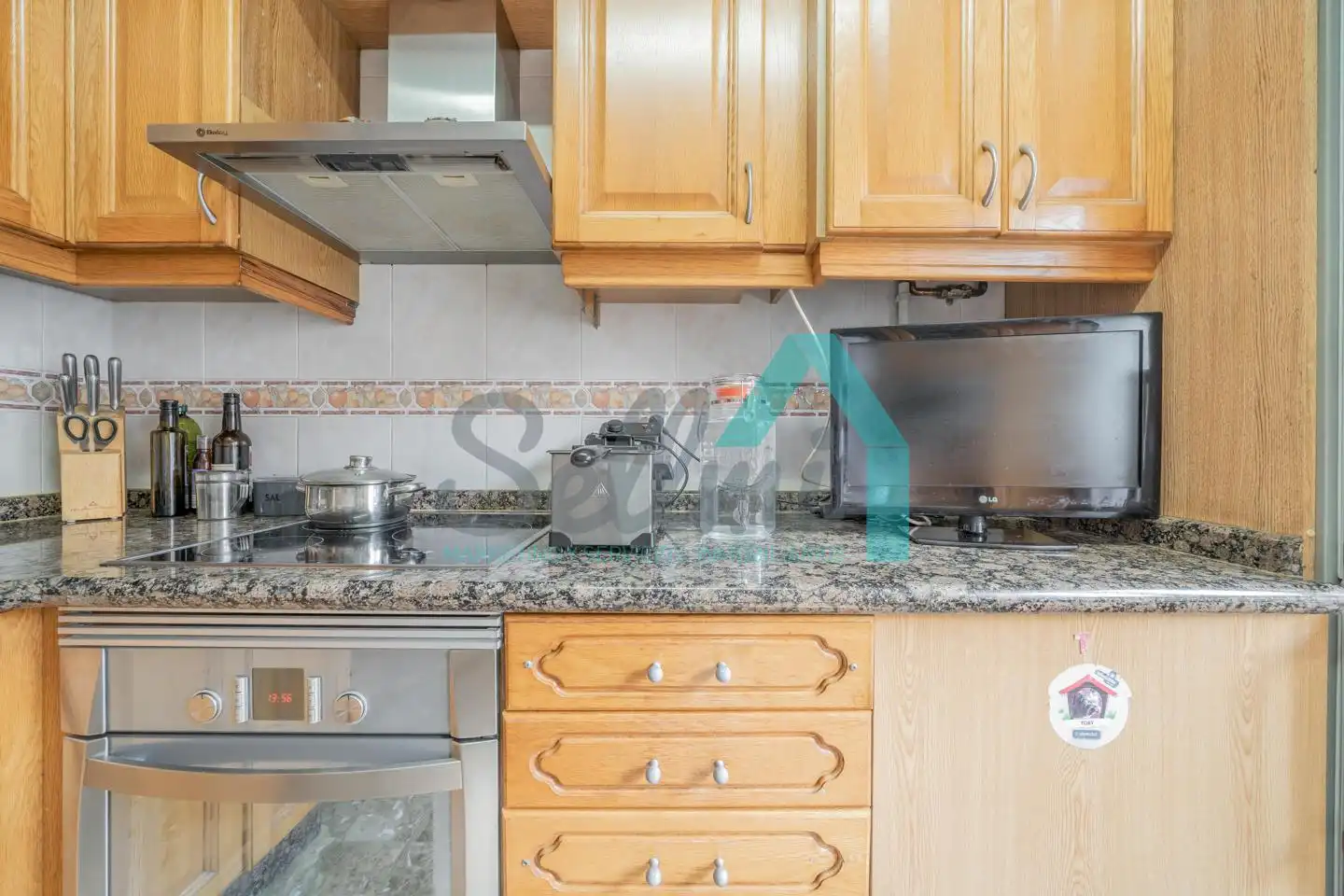 Cocina de Piso de alquiler en Mieres (Asturias) con Calefacción, Parquet y Trastero
