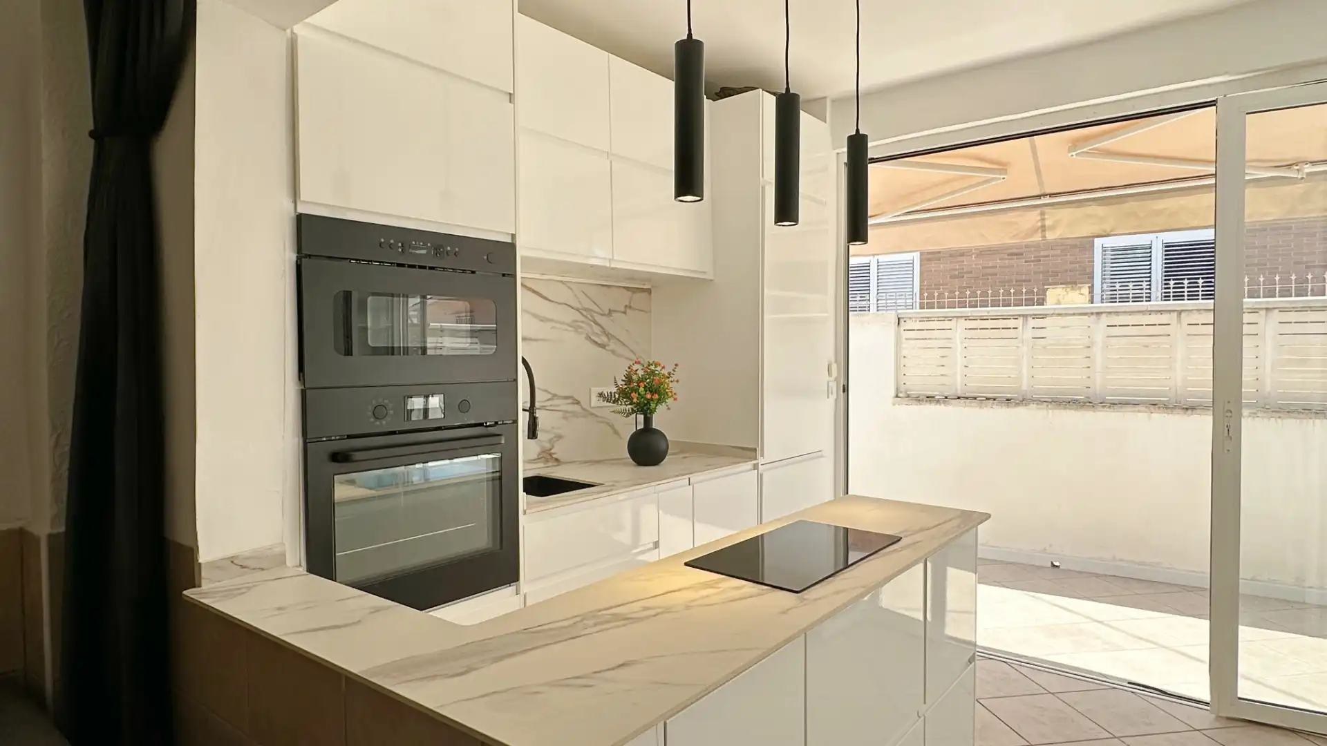 Cocina de Casa o chalet de alquiler en Gandia con Aire acondicionado, Calefacción y Terraza