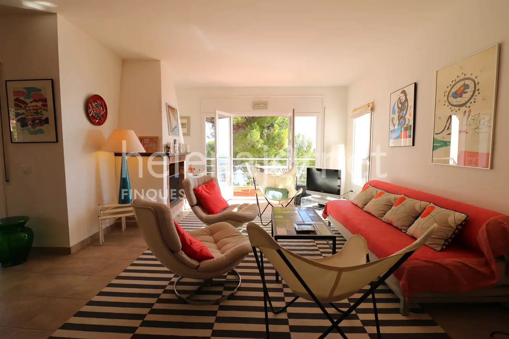Sala de estar de Casa o chalet en venta en Llagostera con Calefacción, Terraza y Piscina