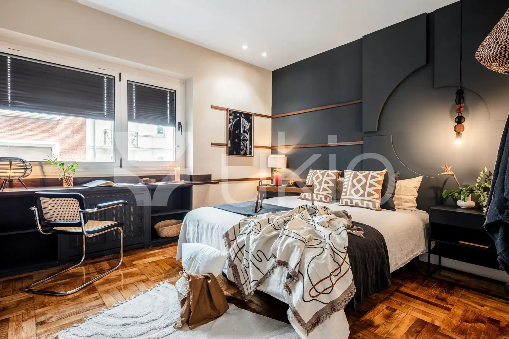 Bedroom of Apartments for rent in Madrid  with Air Conditioner, Heating and Furnished