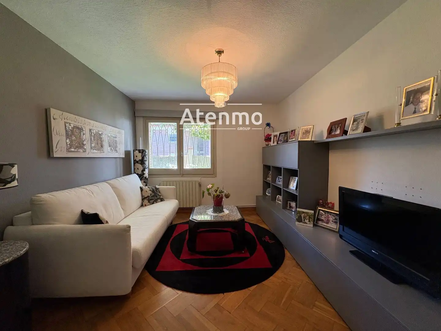 Sala de estar de Piso en venta en Barcelona con Calefacción, Jardín privado y Terraza