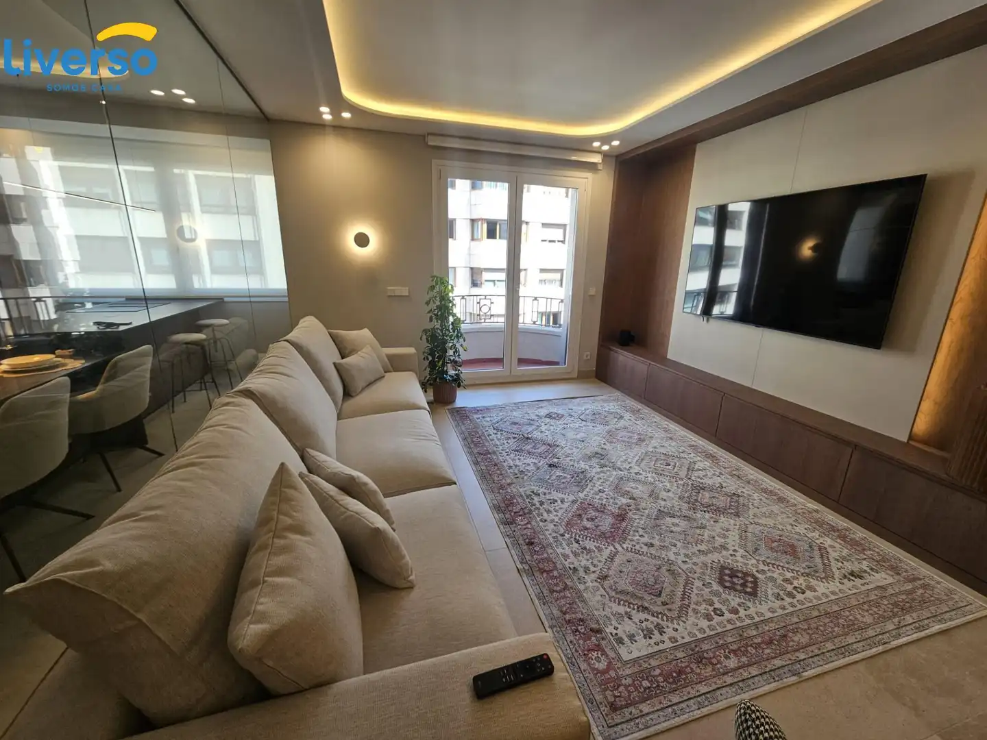 Living room of Flat for rent in Burgos  with Heating, Storage room and Furnished