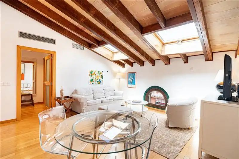 Sala d'estar de Àtic en venda en  Palma de Mallorca amb Aire condicionat i Moblat