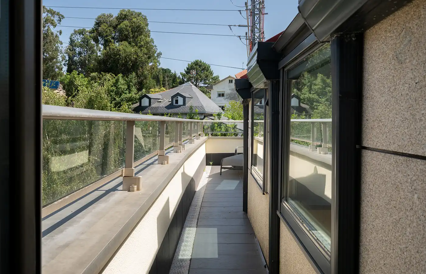 Terrasse von Dachboden zum Verkauf in A Coruña Capital  mit Parkett, Terrasse und Abstellraum