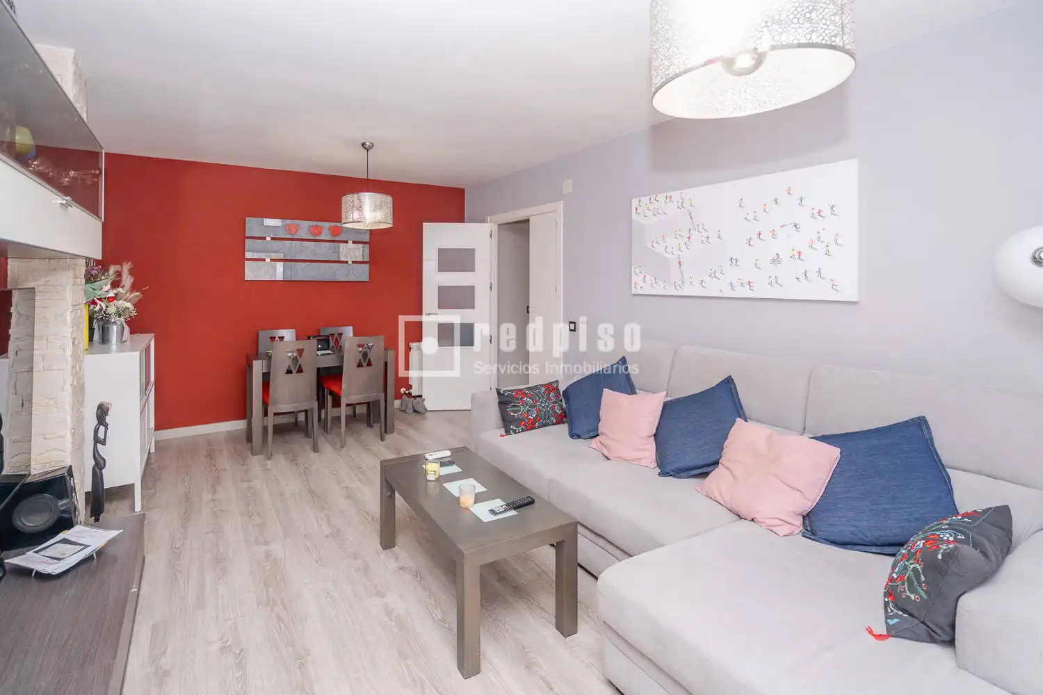 Sala de estar de Piso en venta en Humanes de Madrid con Aire acondicionado, Calefacción y Terraza