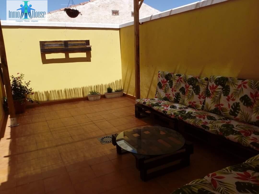 Terrassa de Casa adosada de lloguer en Pozohondo amb Calefacció, Jardí privat i Terrassa