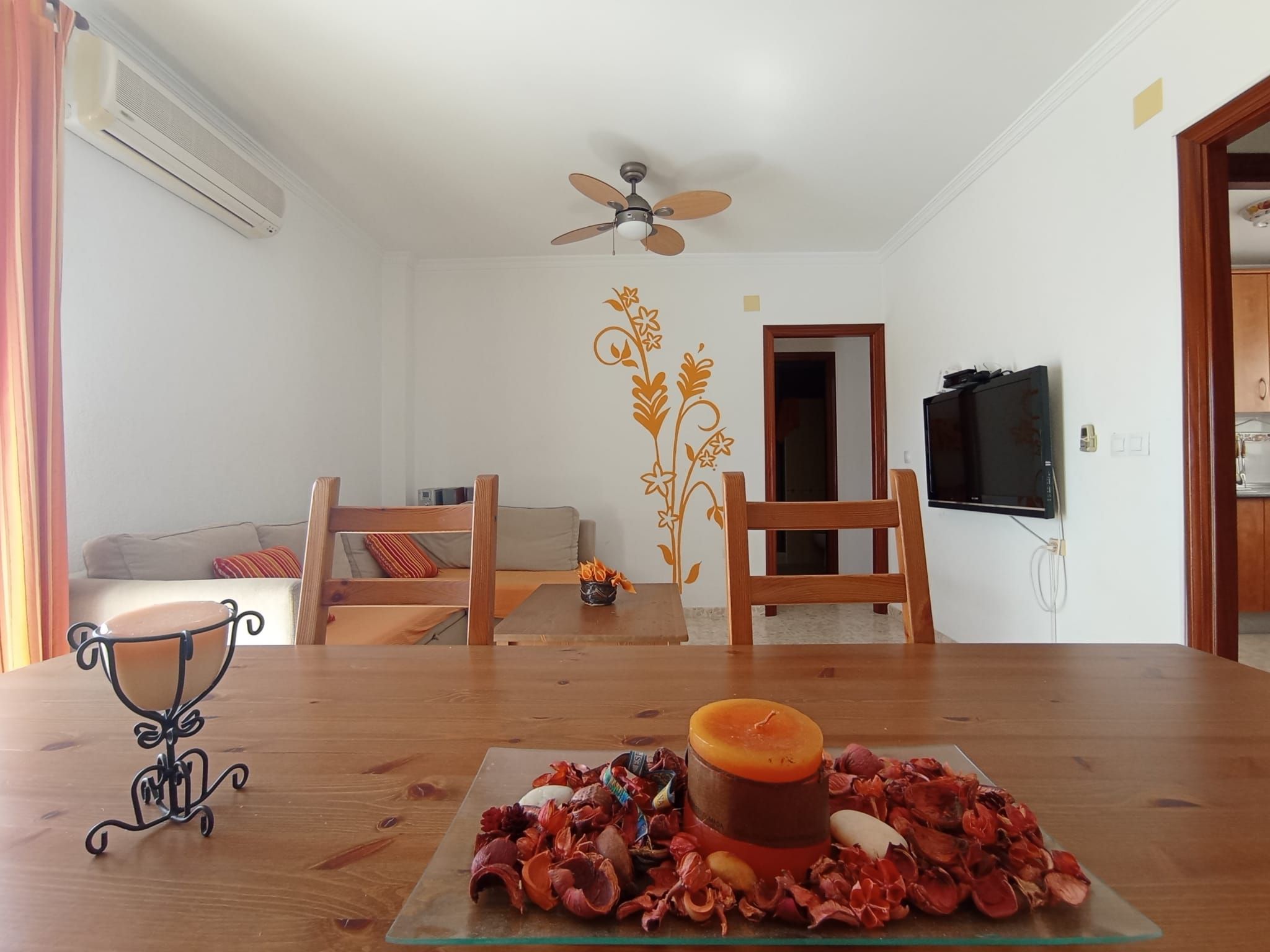 Living room of Flat for sale in Chipiona  with Air Conditioner and Furnished