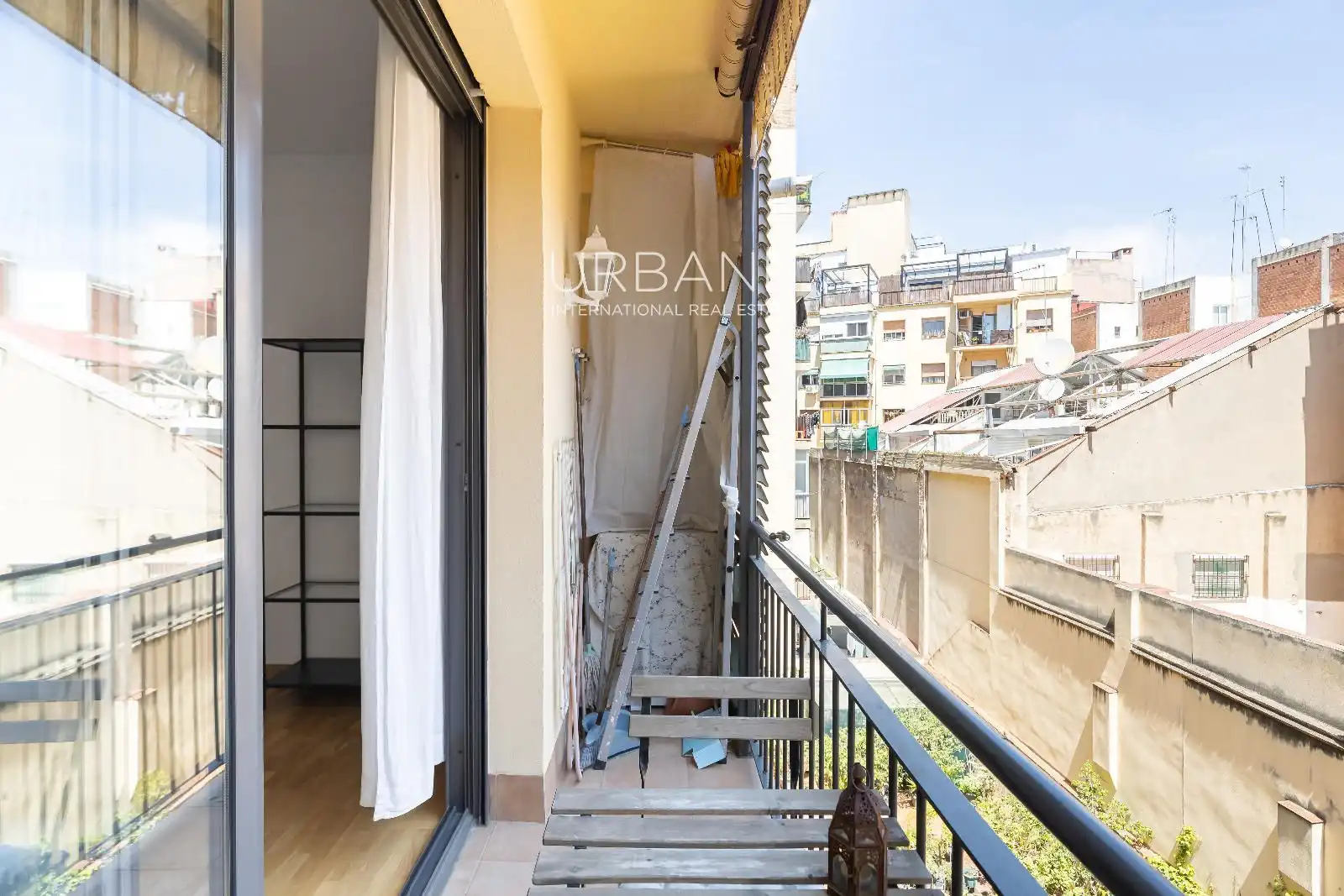Balcony of Flat for rent in Barcelona  with Air Conditioner, Terrace and Furnished