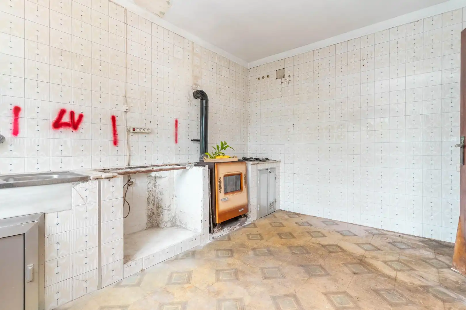 Cocina de Apartamento en venta en Madrid