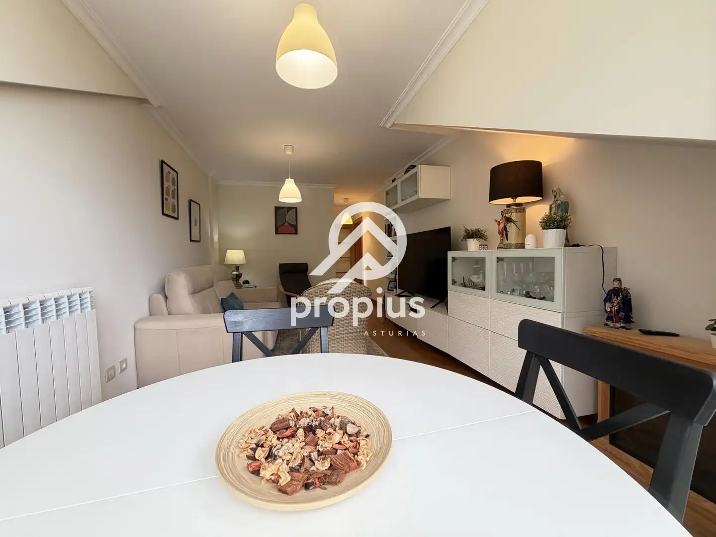Living room of Flat for sale in Llanes  with Heating and Furnished